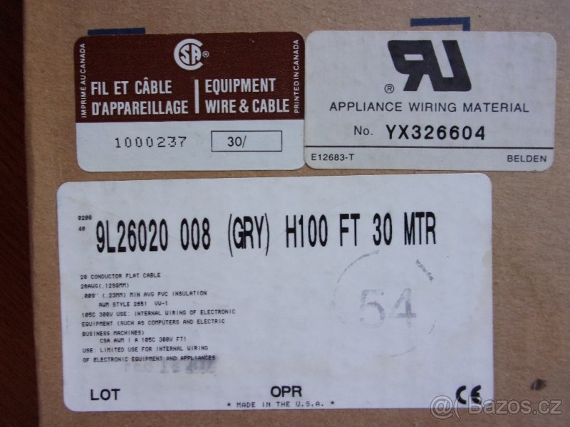 Prodám vícežilové vodiče-licna- - 2