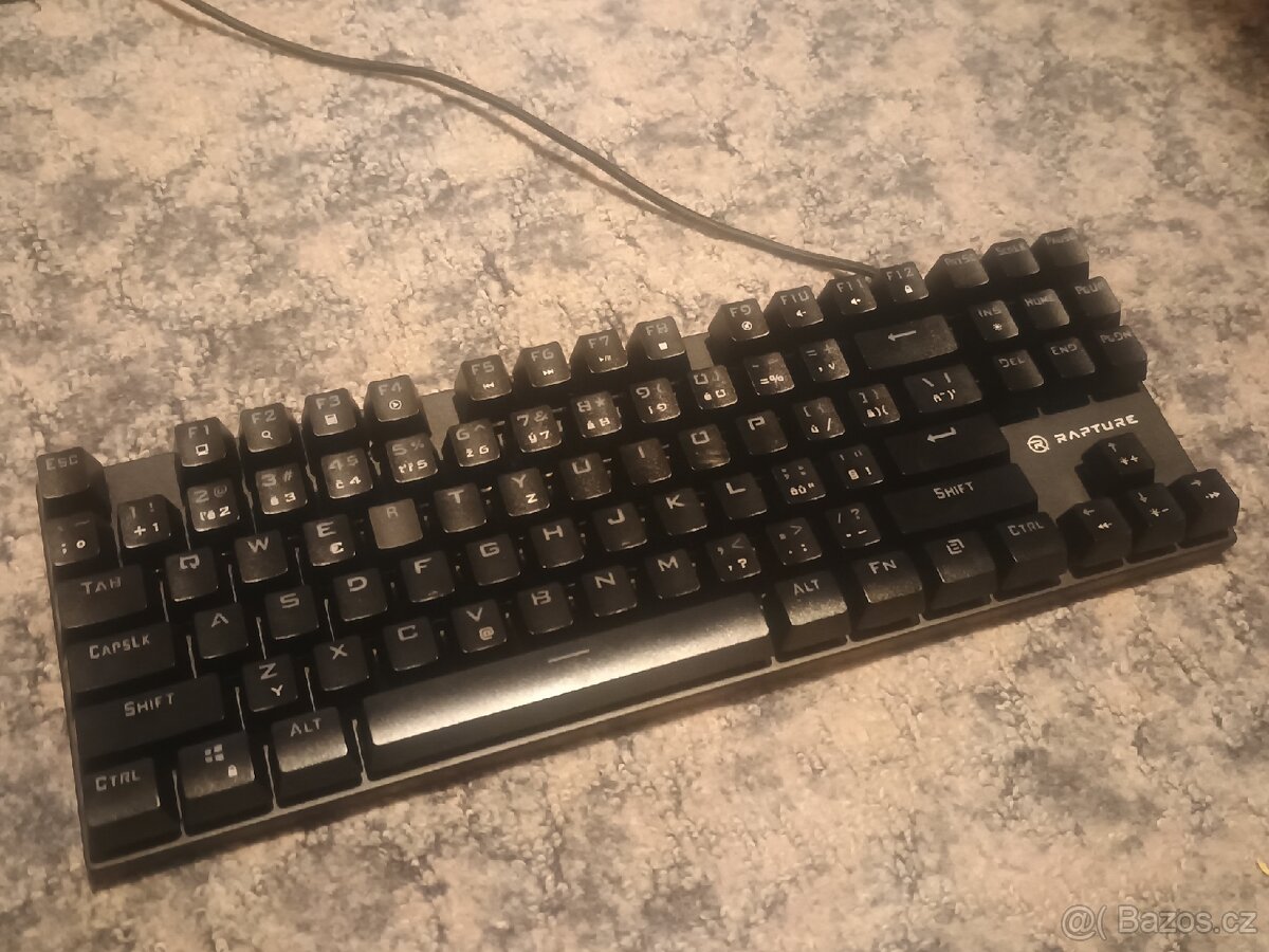 Herní mechanická klávesnice Rapture KILO Red Lineární Switch - 2