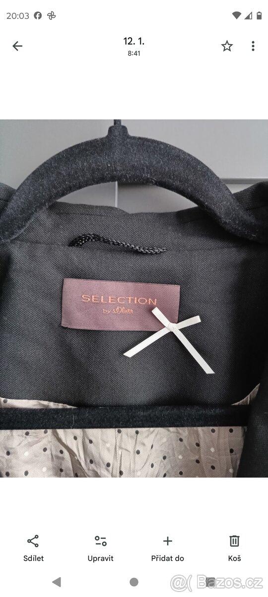 Dámské černé sako - 2