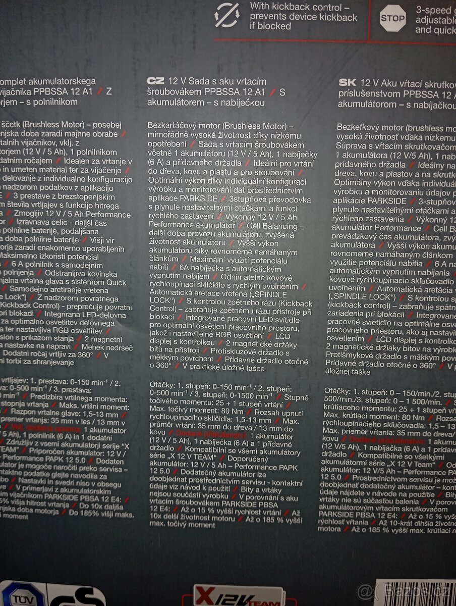 Aku vrtací set 12v Cordless - 2