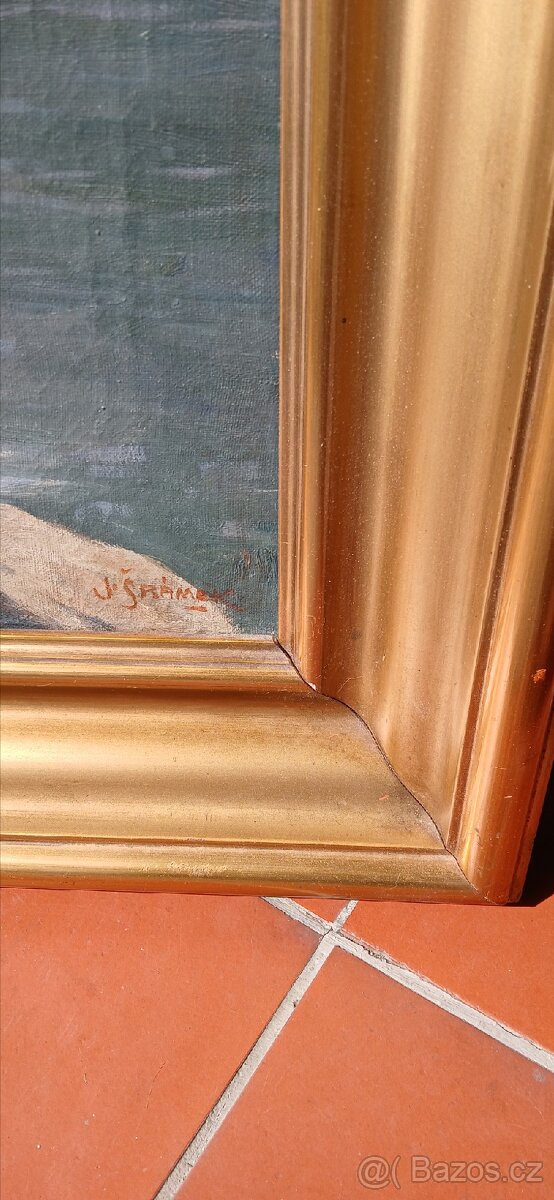 Obraz velký olej hrad Zvíkov - 2