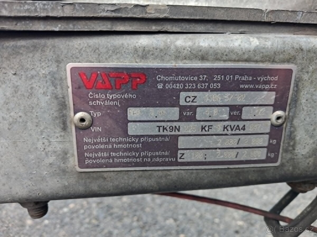 Autopřepravník Vapp pav 2.46 - 2
