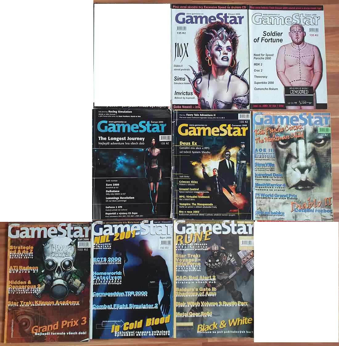 Časopisy Level a Gamestar 1998 - 2005 - 2