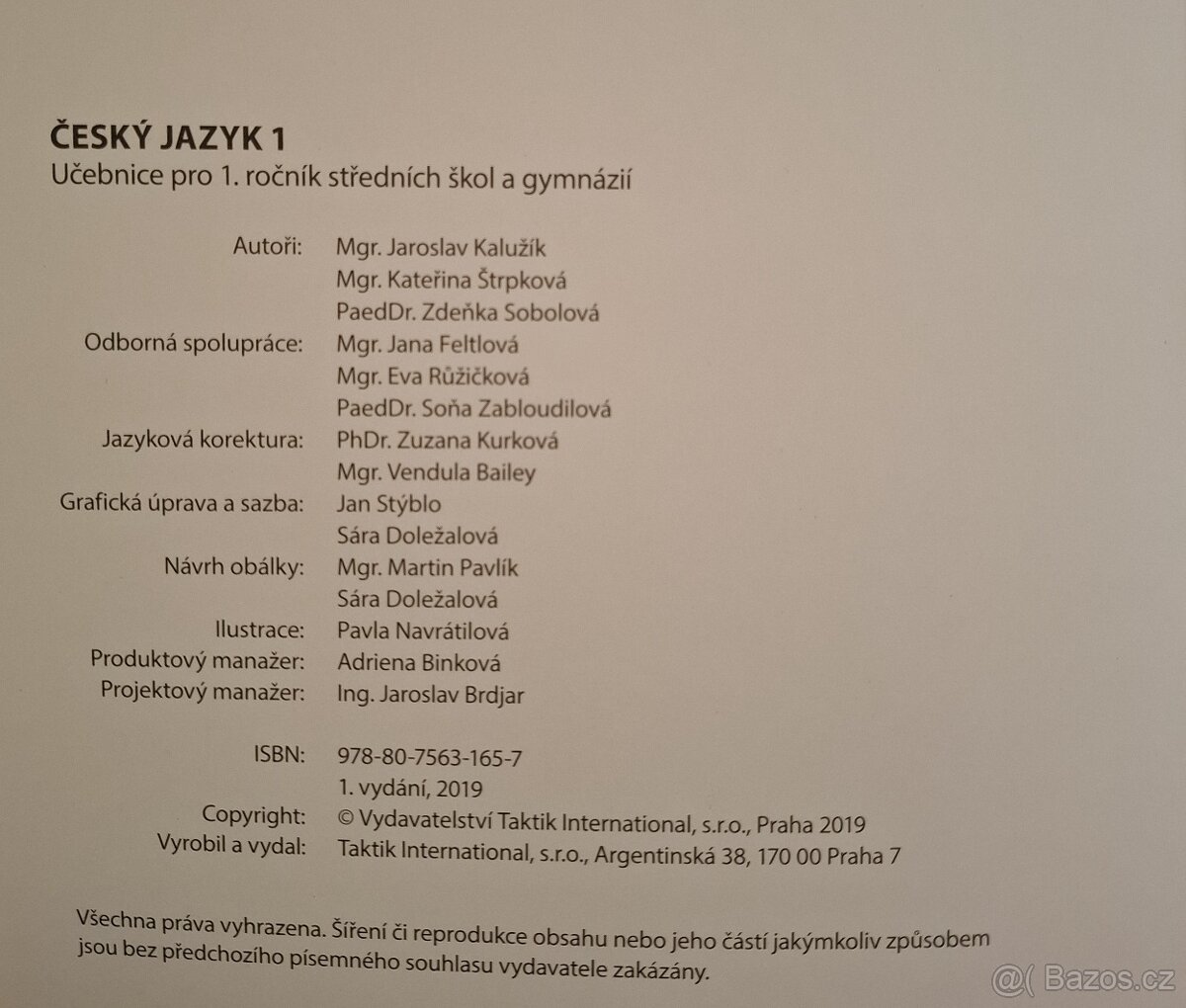 Učebnice Český jazyk pro SŠ - 2