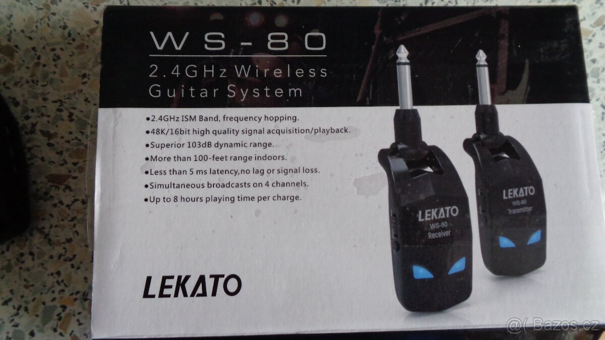Bezdrátový kytarový system Lekáto WS80 - 2