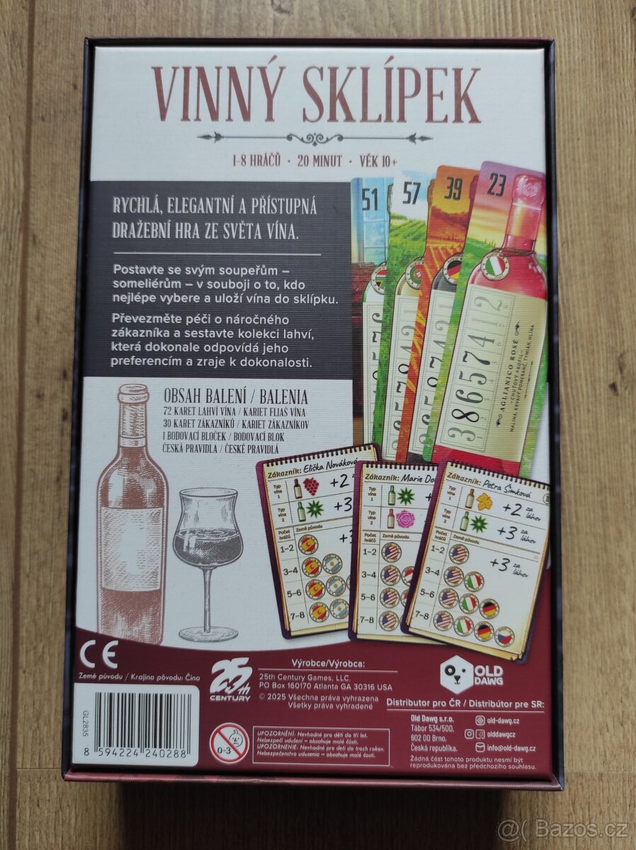 Vinný sklípek - desková hra - 2