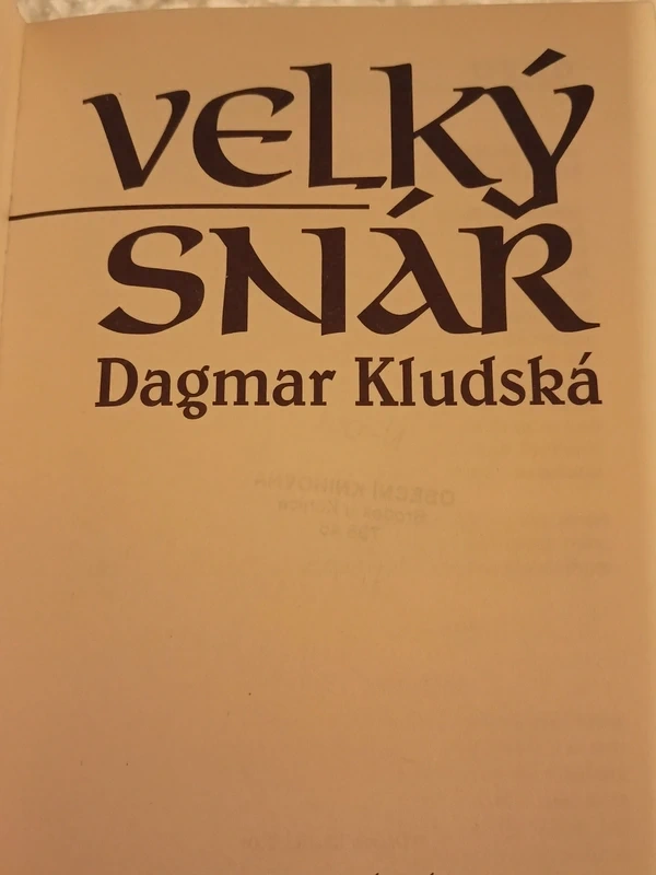 Velký snář- Dagmar Kludská - 2