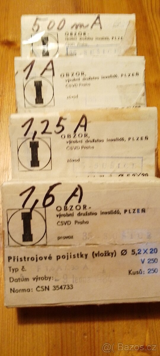 Přístrojové pojistky - 2