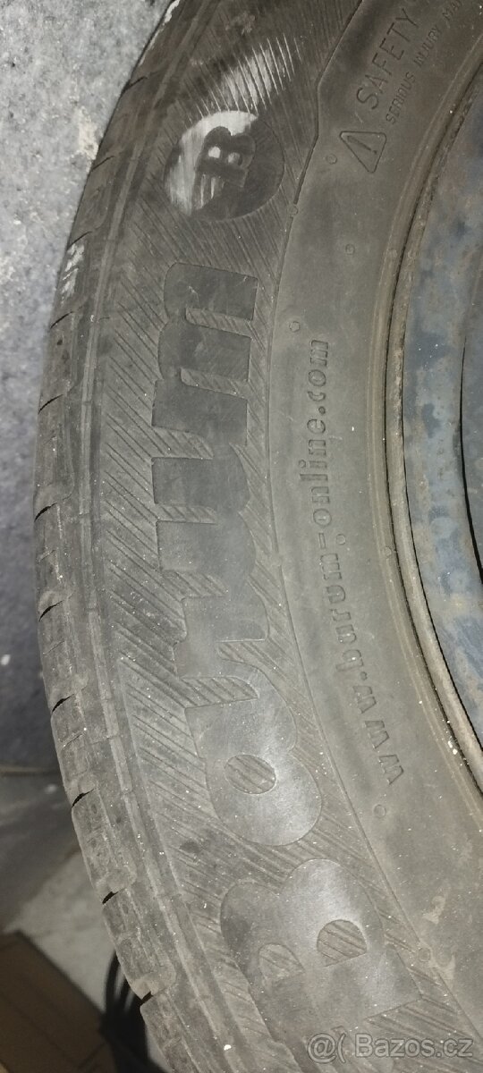 Barum Brilantis 165/70/14 - 4x na plechových diskách - 2