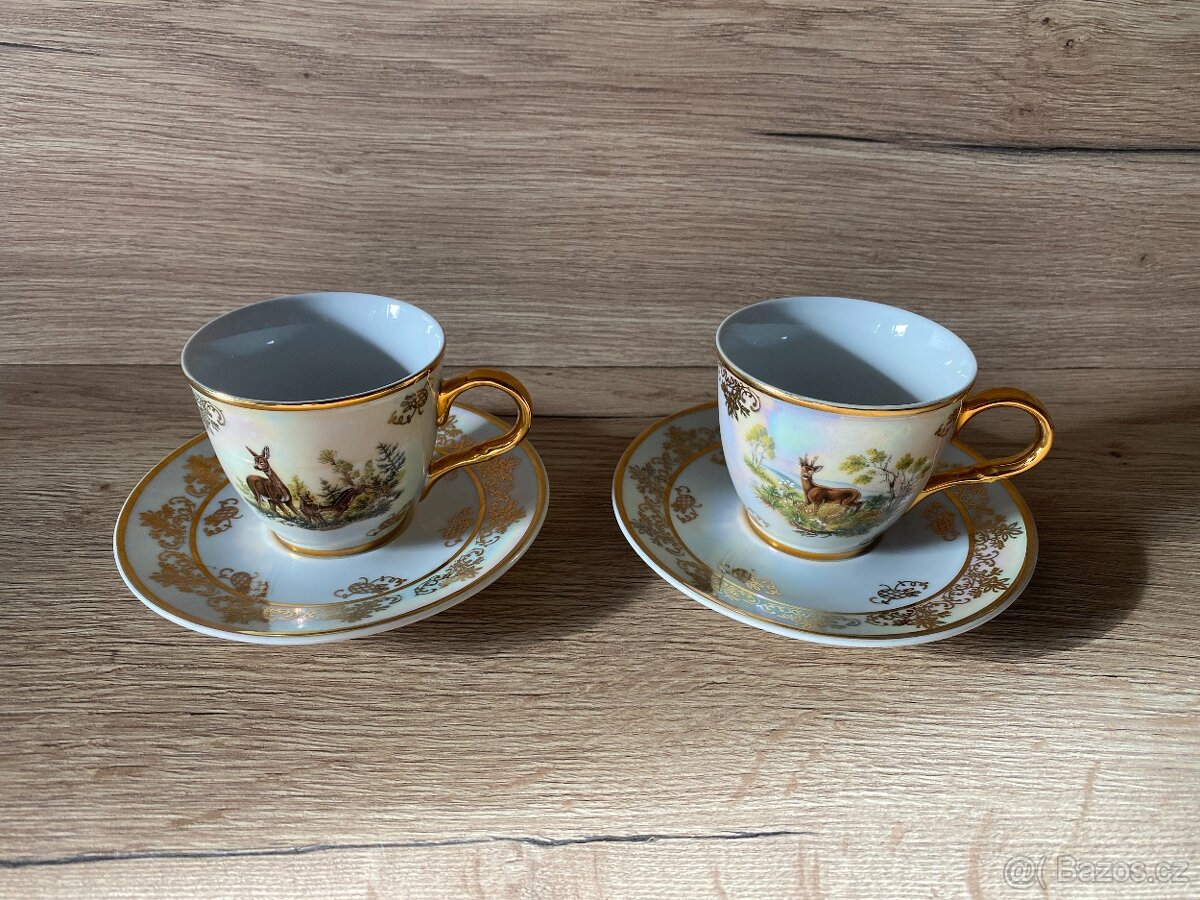 hrnek hrneček myslivecký hrnek porcelán lovecká tématika - 2