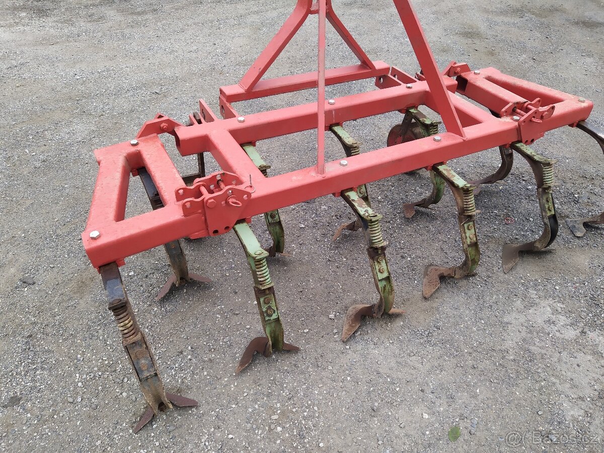 Kypřič do vinohradu - 11 odpružených radliček, nastavitelný - 2