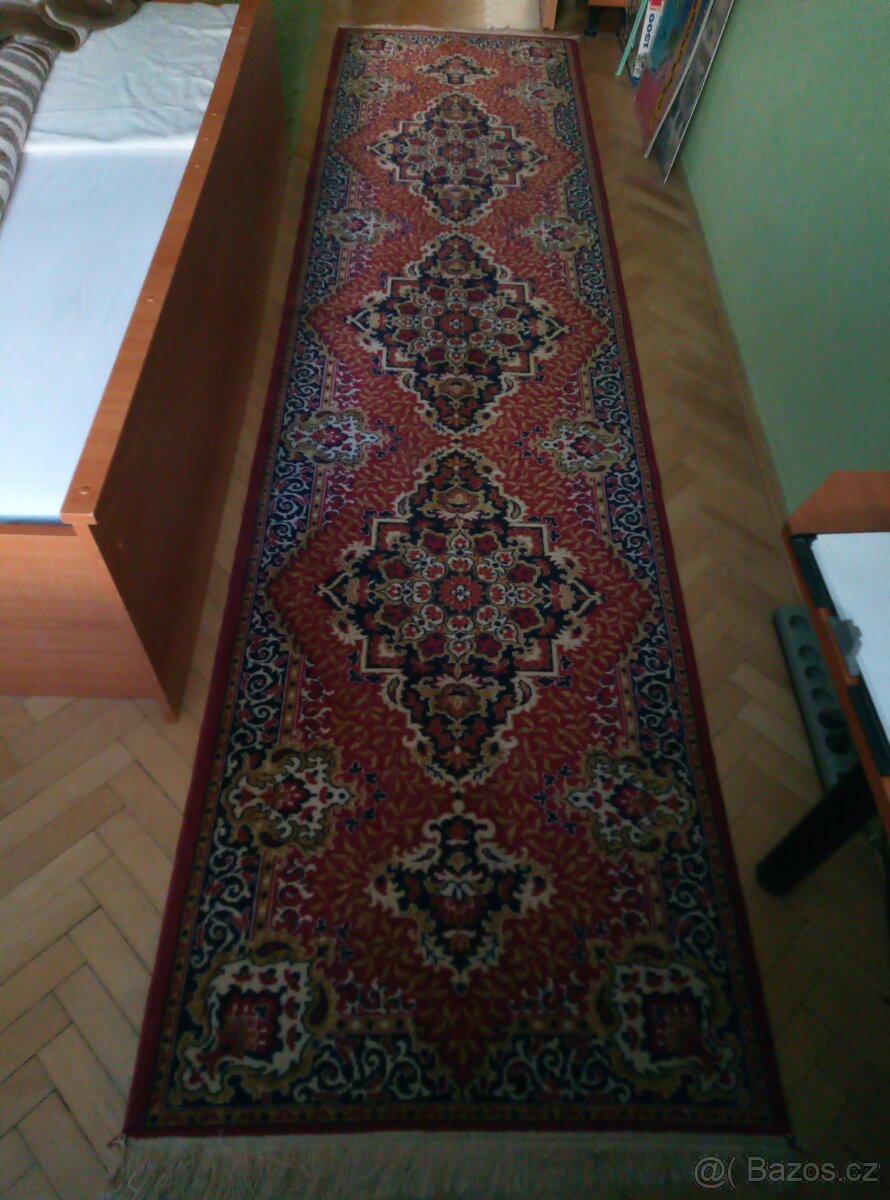 Perský vlněný koberec,ložnicová sada 3 kusy - 2