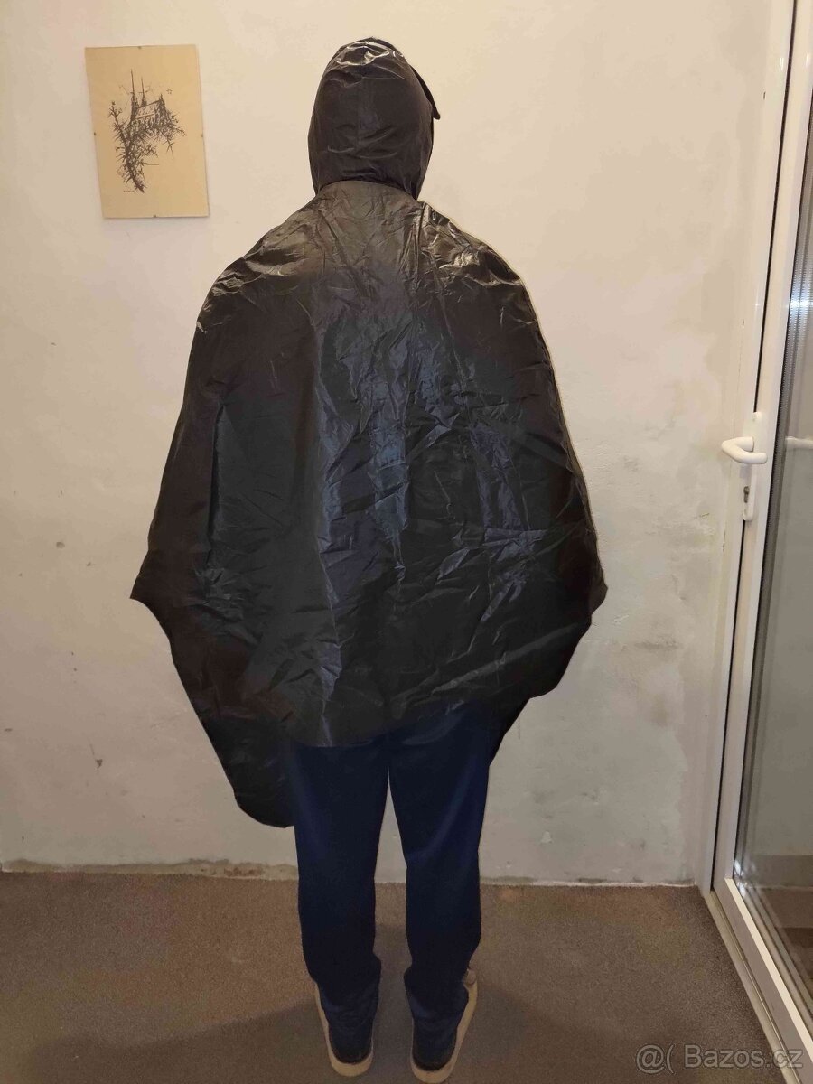 Pláštěnka do deště cyklistická, černá - 2