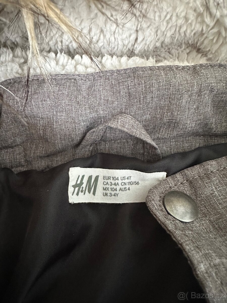 Zimní bunda H&M vel. 104 - 2