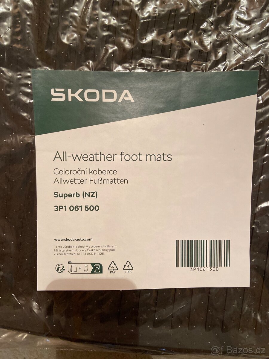 Celoroční koberce Škoda Superb IV. - 2