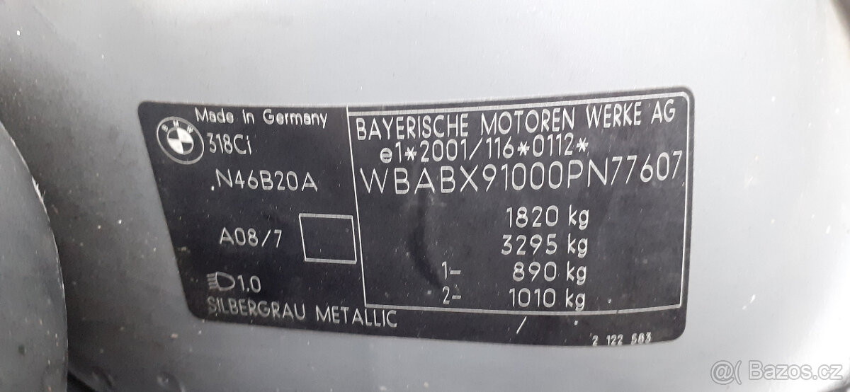 BMW 318Ci e46 coupe facelift, rok 2005, nájezd 155 tísíc k - 20