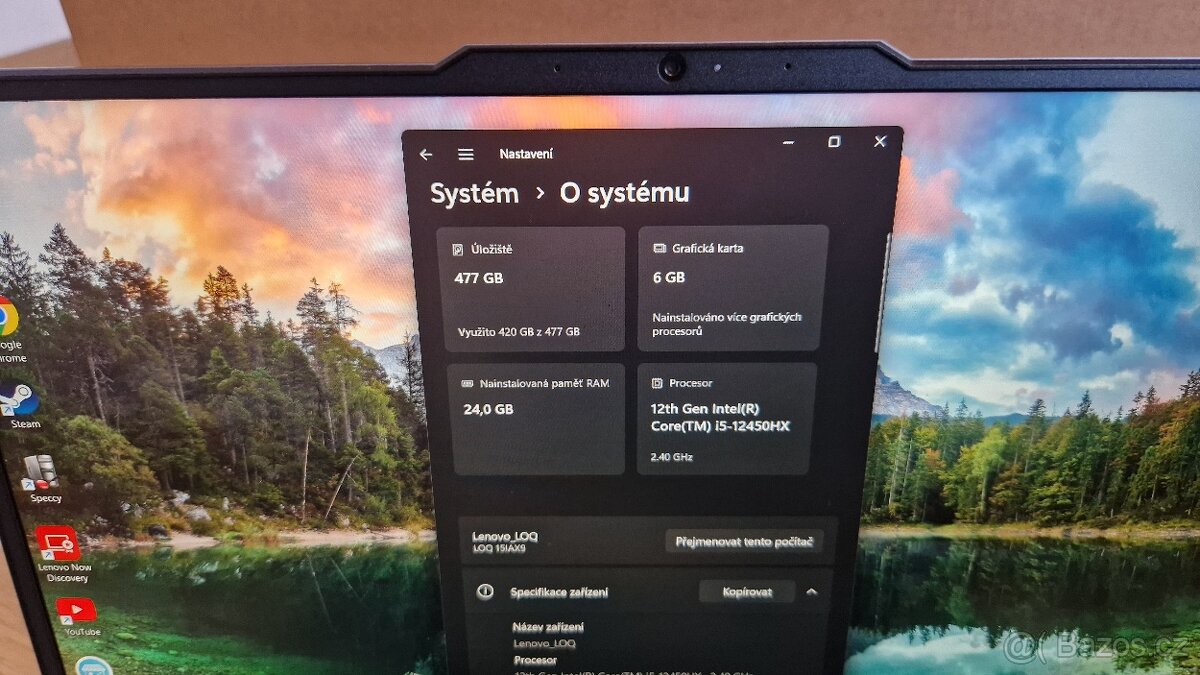 Lenovo LOQ 15IAX9 i5 - 12450HX - 20