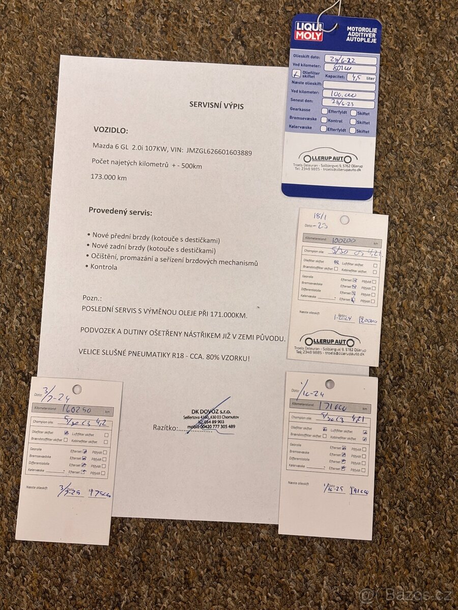 MAZDA 6 2.0i 2019,170TKM,HEAD-UP,FULL LED,KŮŽE,VÝHŘEV,ALU18 - 20