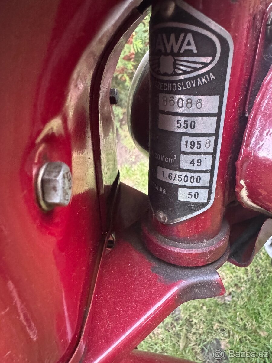 Jawa 550 pařez 1958 TOP STAV - - 20