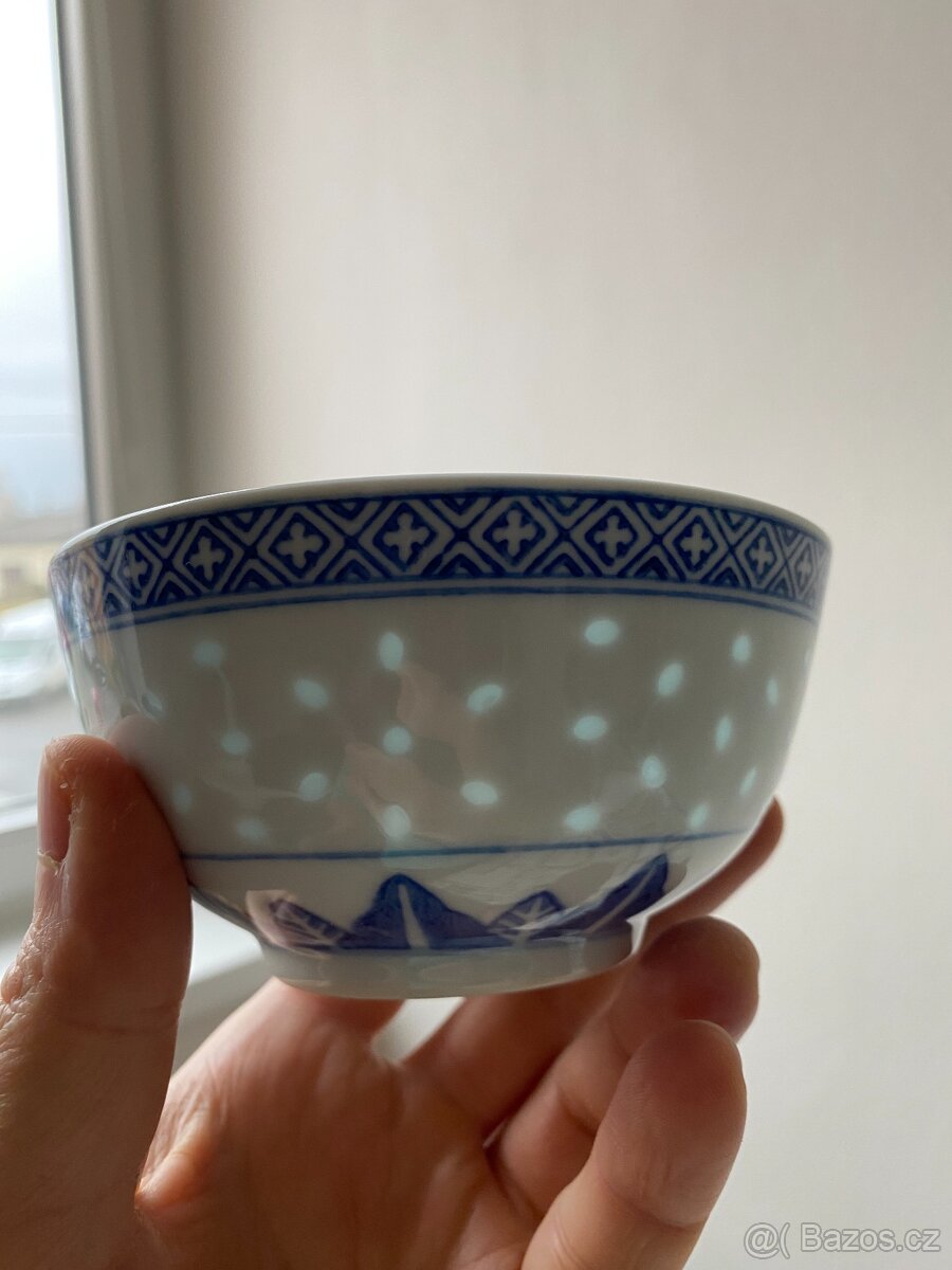 Nová retro souprava z čínského porcelánu I - rýžové zrno - 20