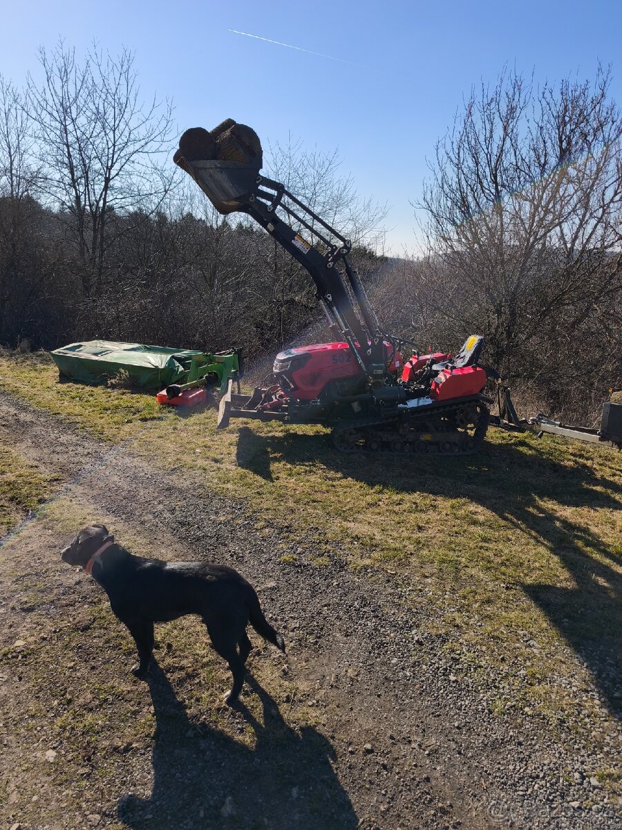 Traktor 50hp +čelní nakladač+radlice+rotavator+bagr - 20