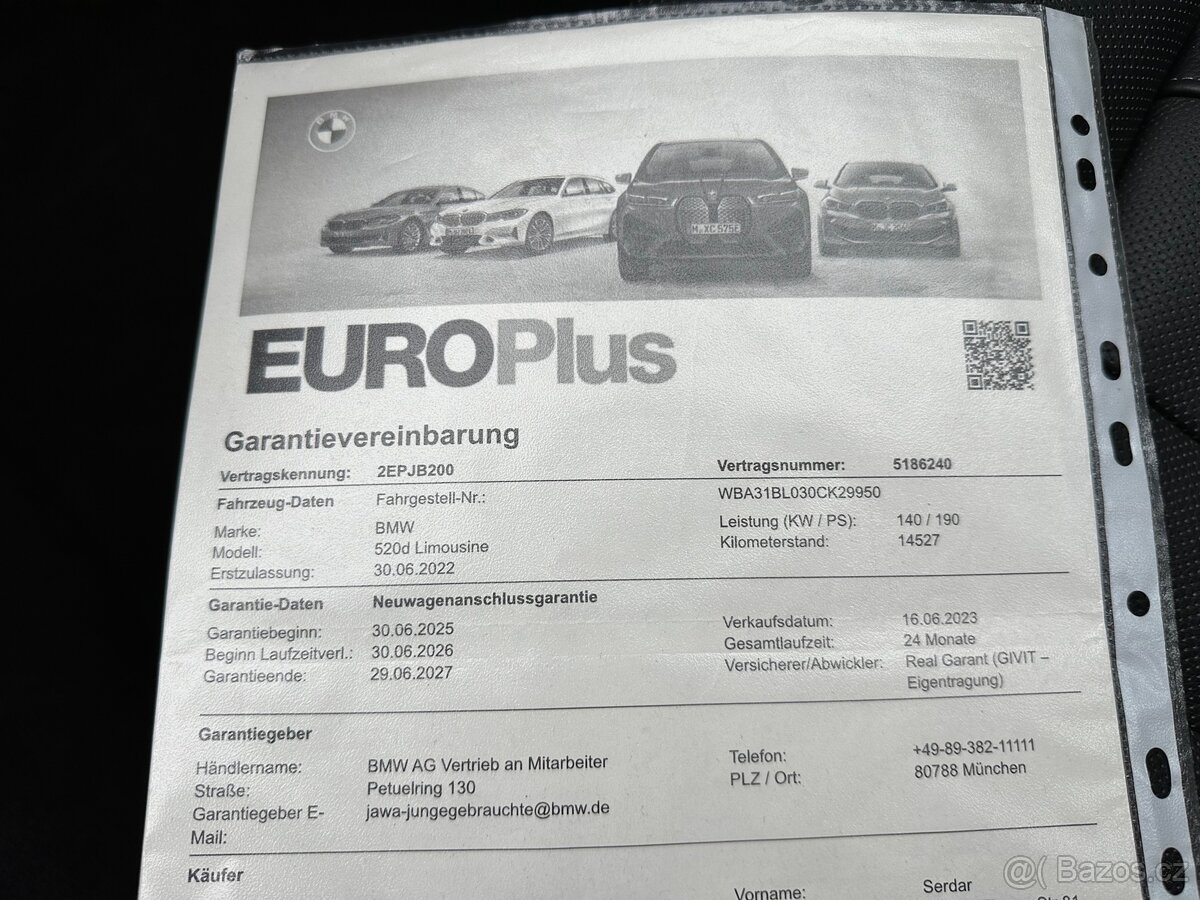 BWM G30 5. ŘADA MSPORT 2023 ZÁRUKA TOP STAV - 20