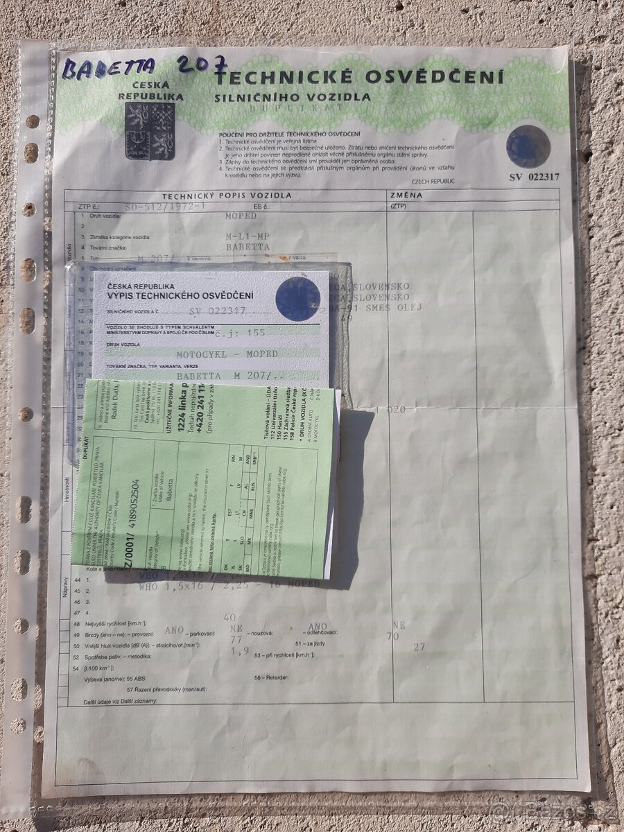 Babetta 207 s osvědčením - 20