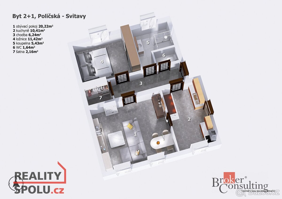 Prodej, byty/2+1, 57 m2, Poličská 977/22, 56802 Svitavy, Svi - 20