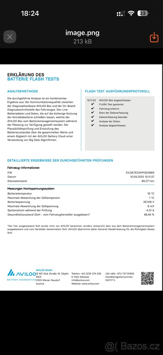 Tesla 3 Performance 377 kw AVILOO 88,5% TOP - 20