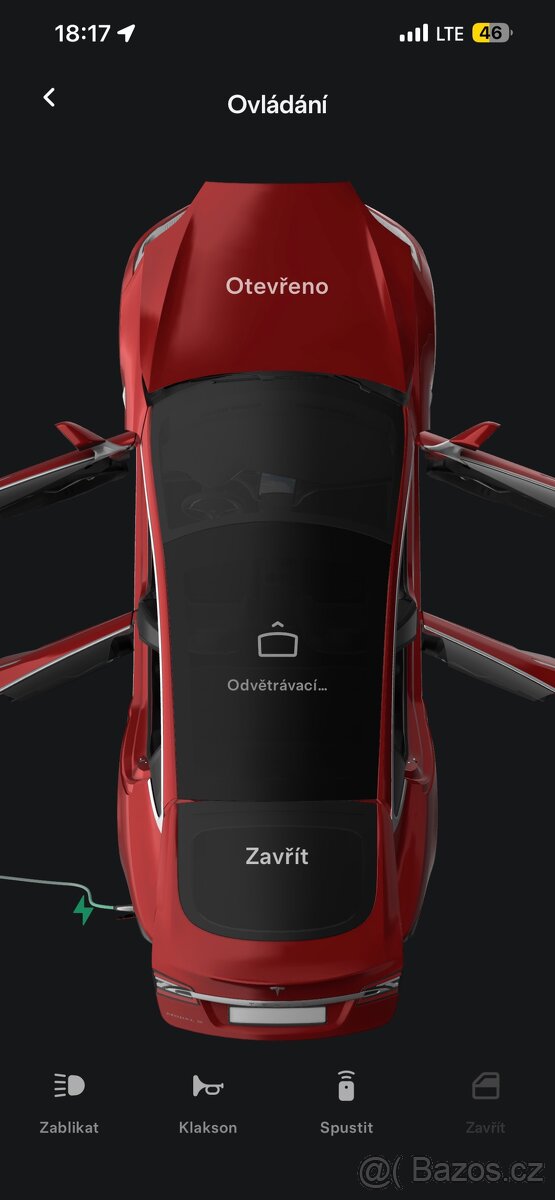 Tesla Model S85 El.Panorama Kuze Vzd.podvozek barva RedMult - 20