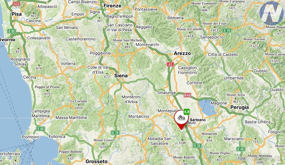 Rezidence Viola u obce Sarteano, Toskánsko - 20
