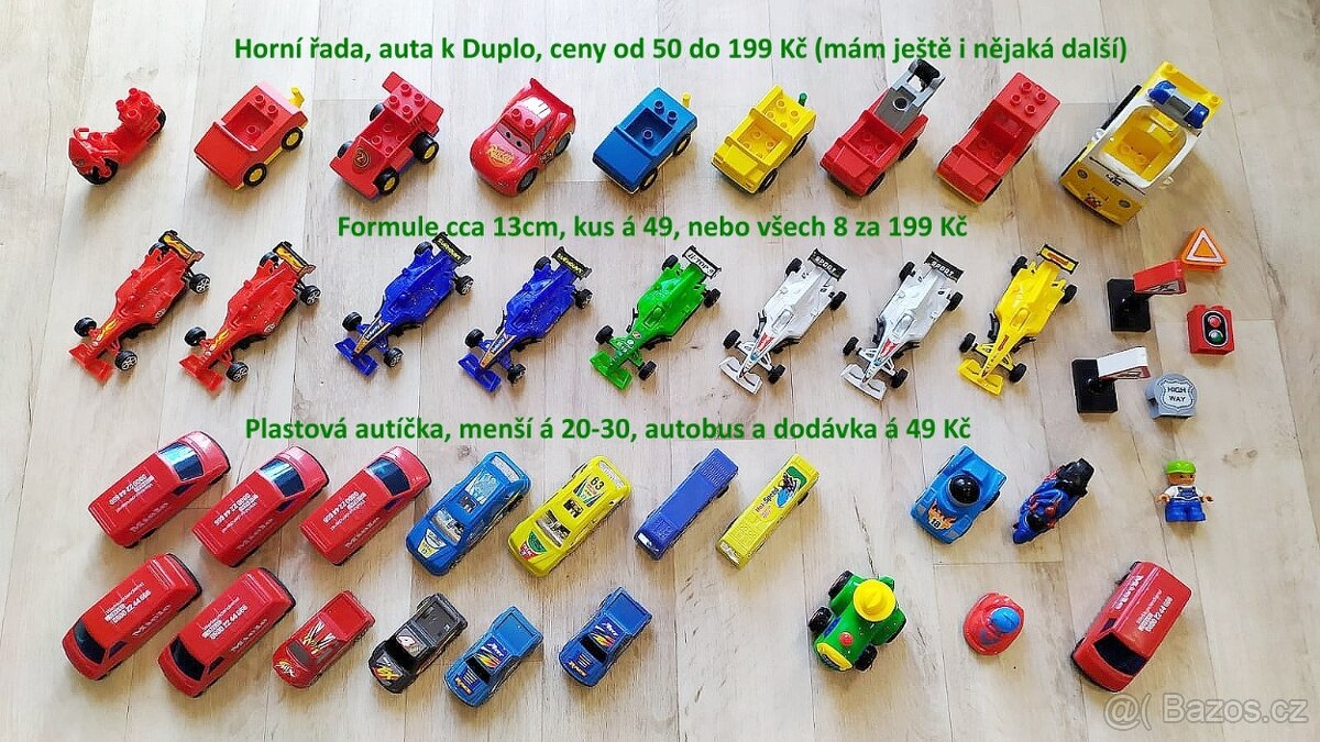 DUPLO auta,náklaďáky,hasiči,policie, figurky,zvířata,doplňky - 20