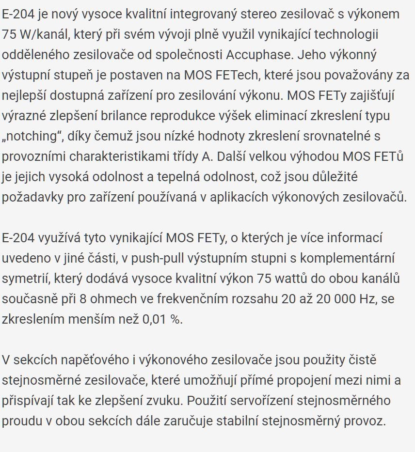 ACCUPHASE E-204 Stereo Integrated Amplifier/HI-END - 20