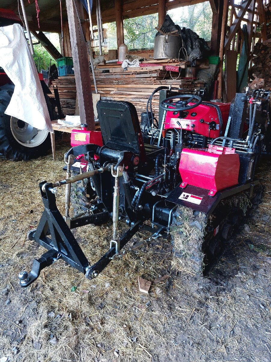 traktor pásový+bagr přední radlice rotavator nakladač - 20