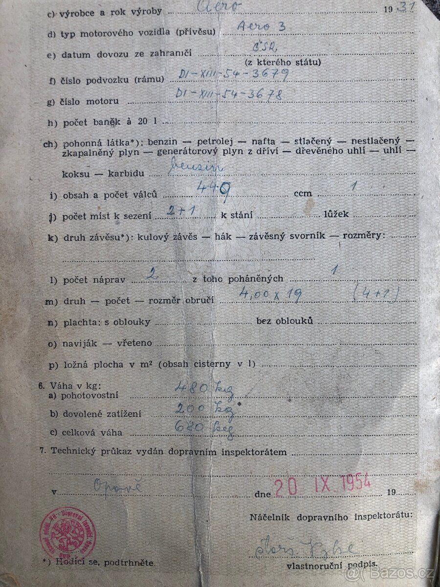 AERO 500 r.v. 1931, T.P. a R.Z. - 20