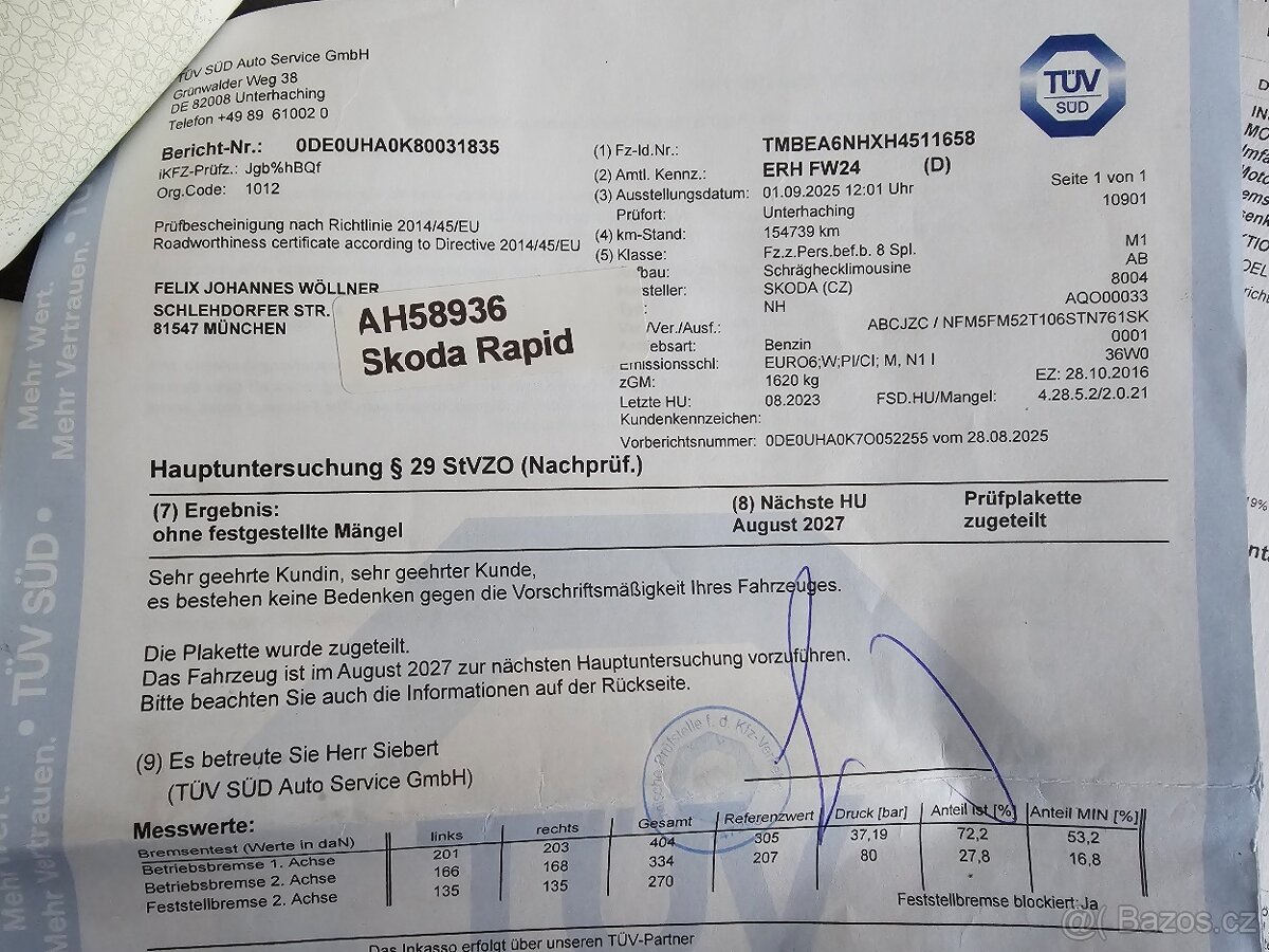 Rapid 1,2 TSi 66KW Ambition 2017 158tkm,ALU KLIMA STK - 20