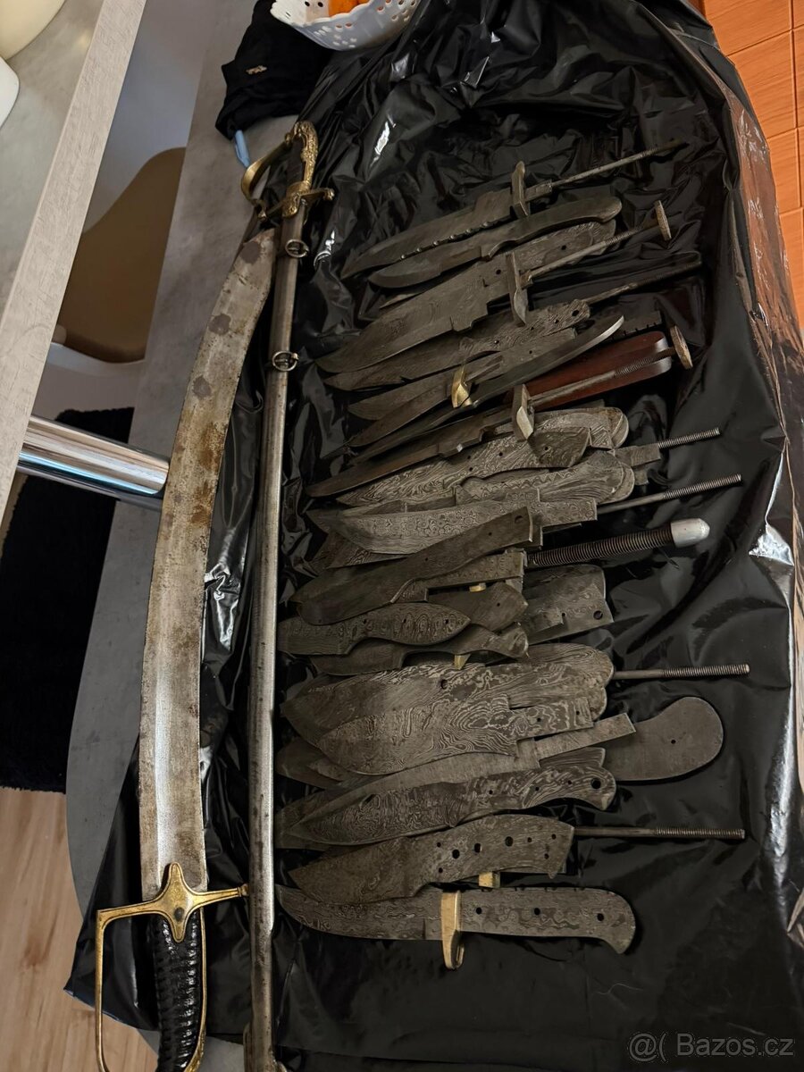 Nože, staré-Damašek - 20