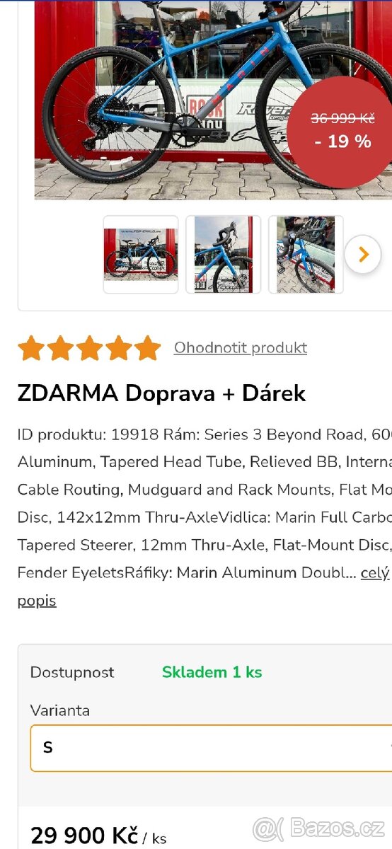 Silniční kolo MARIN - 20