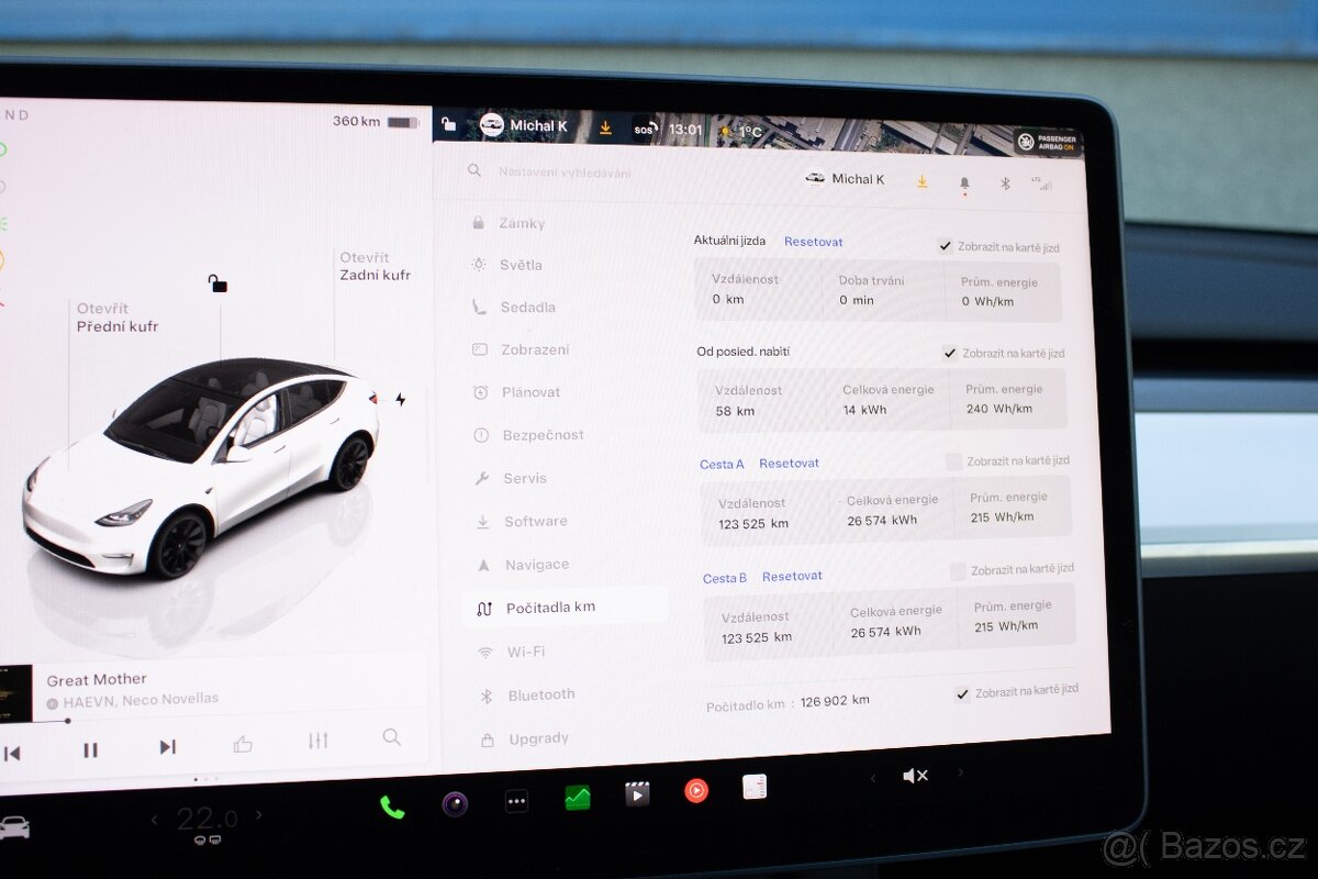 Tesla Y Long Range Dual Motor 82 kWh batéria, EAP autopilot - 20