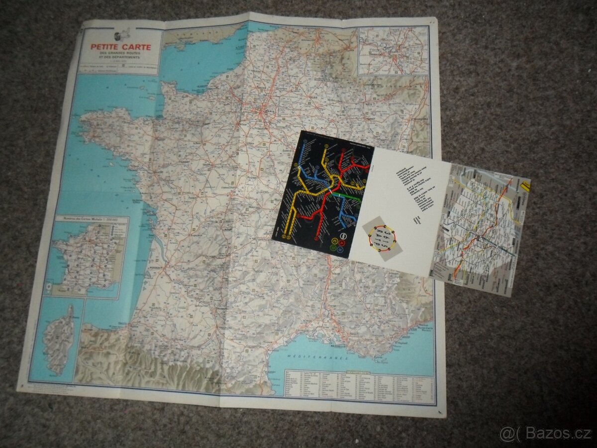 mapy - vojenská, automapy, Česká republika, různé - 20