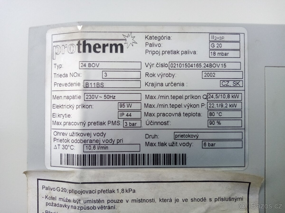 Protherm Leopard 24 BOV, Protherm Leopard 24 BTV (15) - 20