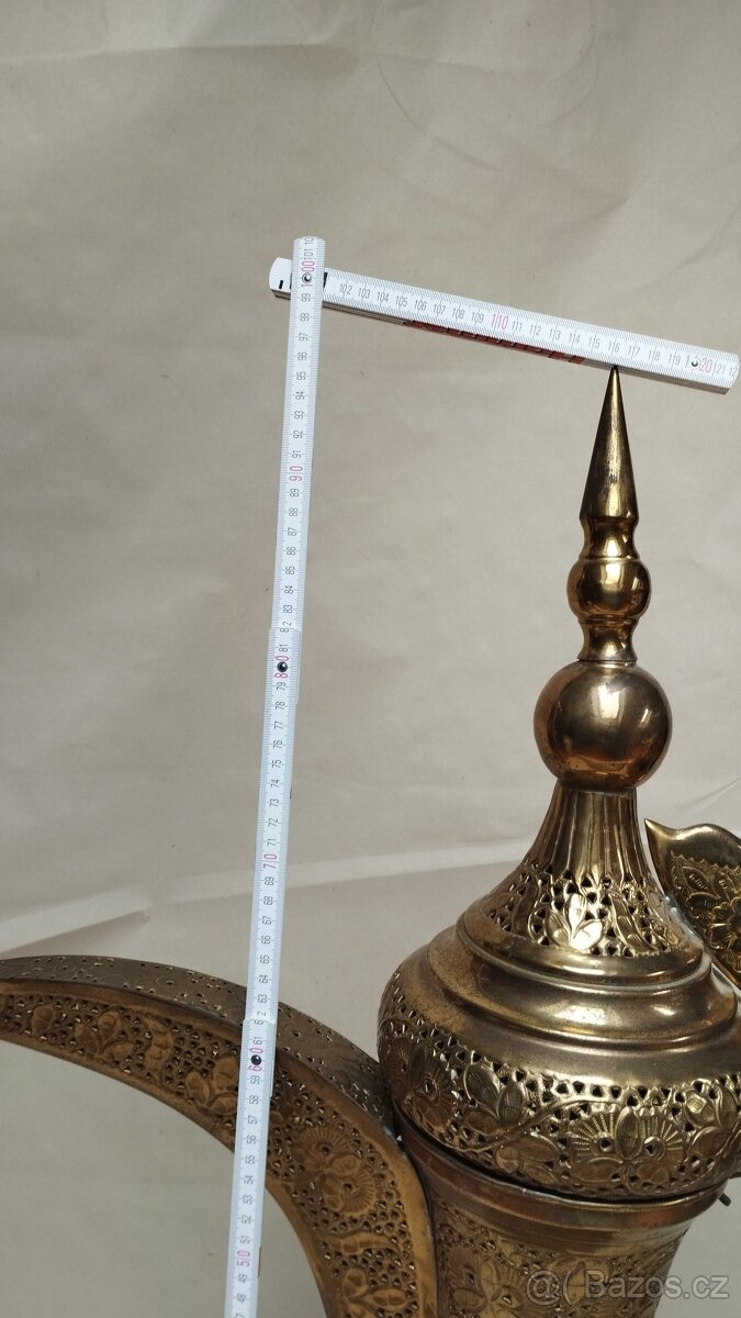 Orientalní lampa velká, stolek a malá lampa - 20