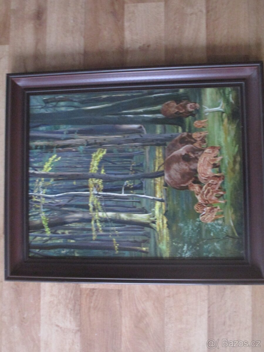 Realistické obrazy-ruční malba-olejomalba - 20