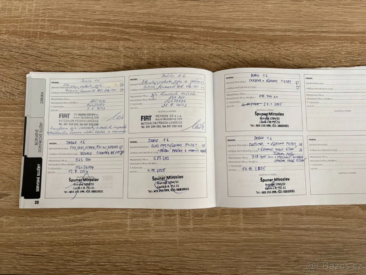 FIAT DOBLO MAXI CARGO 1,6TDI nosnost 1000 kg ADR - 20