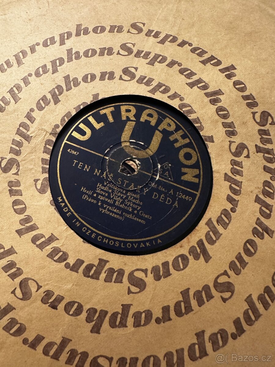 Staré šelakové gamofonové desky - 71 ks - 20