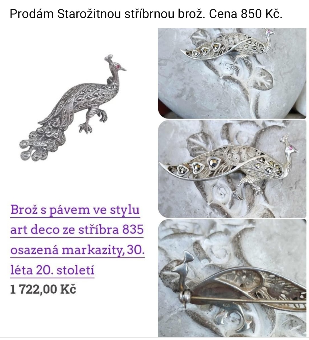 Starožitné a staré doplňky viz fota. Ceny viz fota. - 20
