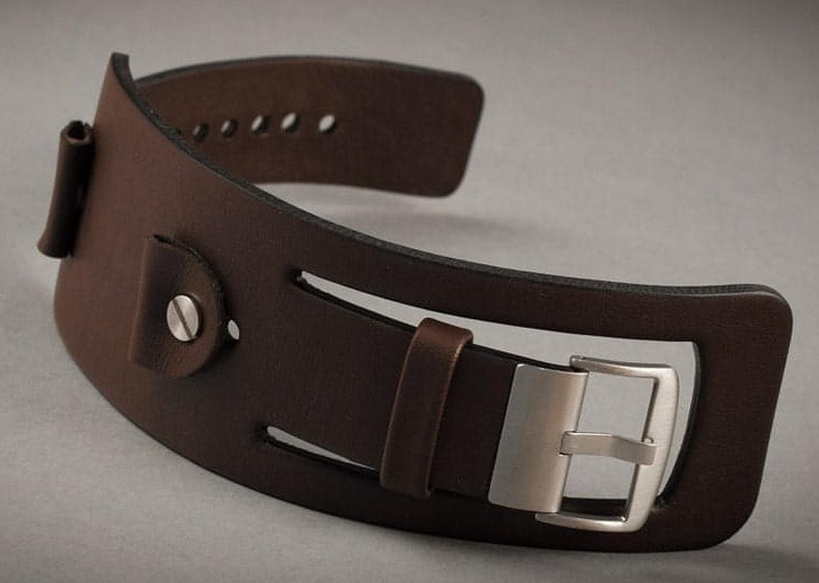 Kožený široký řemínek č.15 k hodinkám - 20