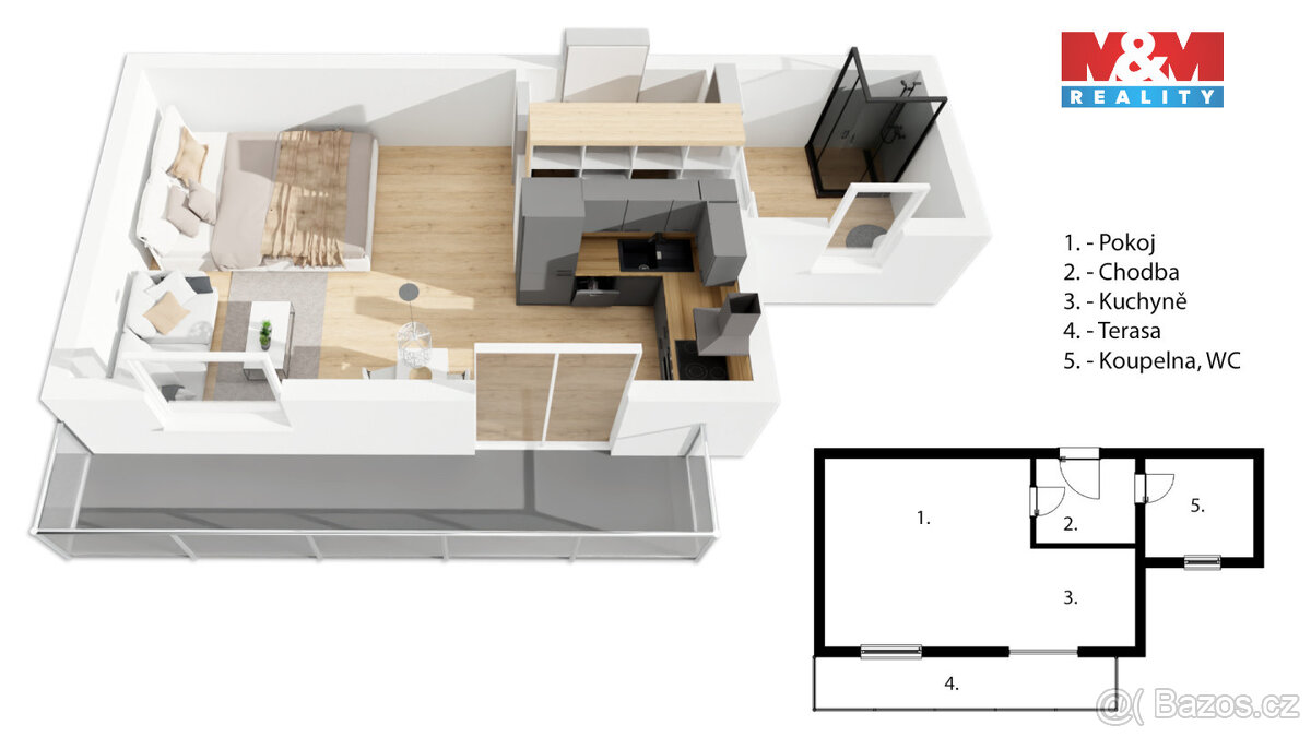 Prodej apartmánu 1+kk, Vrbno pod Pradědem, ul. Žižkova - 20