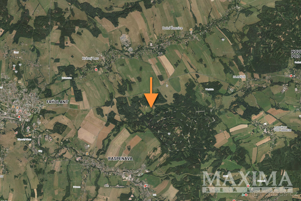 Pozemek o ploše 22432 m2 - Krásný Les, - 20