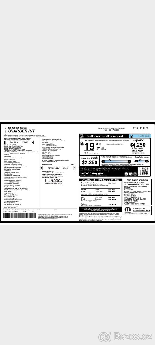 Dodge charger 5.7hemi 276kw rok výroby 2020 - 20